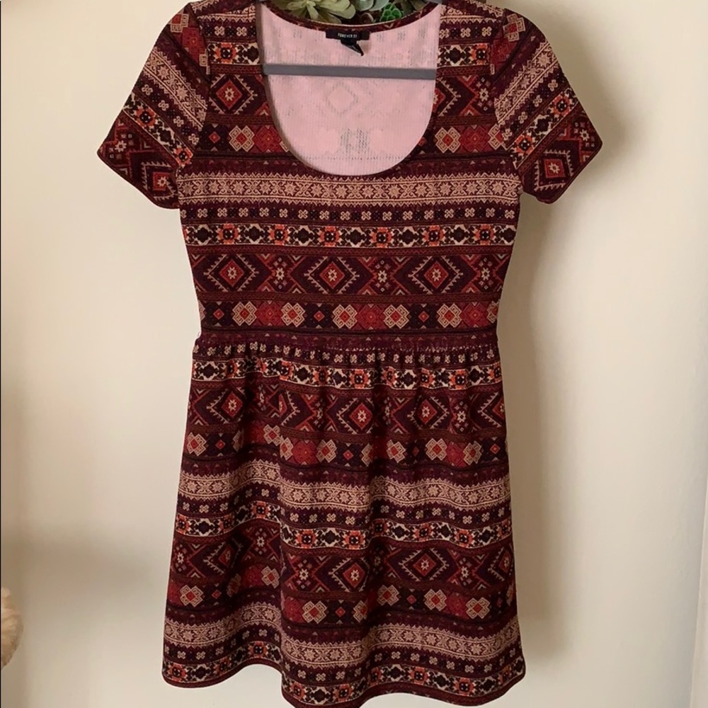 Scoop Neck Sweater Dress